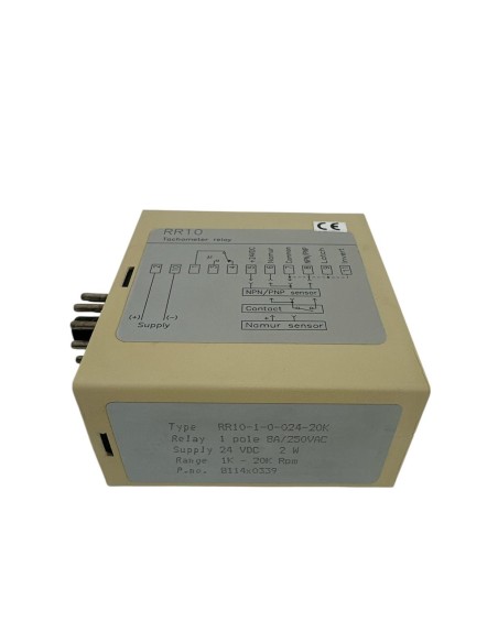 C-mac RR10-1-0-024-20K tachometer relay 24vdc octal